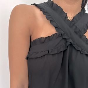 JCREW BLACK BLOUSE